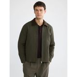 Lc Waikiki Yeni Sezon Rahat Kalıp Kadife Yaka Erkek Ceket - 2XL - Haki