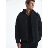 Lc Waikiki Yeni Sezon Rahat Kalıp Kapüşonlu Erkek Şişme Mont - Lacivert - 2XL