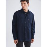 Lc Waikiki Yeni Sezon Rahat Kalıp Uzun Kollu Erkek Jean Gömlek - Indigo - 2XL