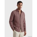 Lc Waikiki Yeni Sezon Regular Fit %100 Keten Erkek Gömlek - Mürdüm