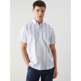 Lc Waikiki Yeni Sezon Regular Fit Armürlü Cepli Erkek Gömlek - Mavi