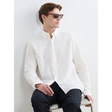 Lc Waikiki Yeni Sezon Regular Fit Armürlü Erkek Gömlek - 3XL - Ekru
