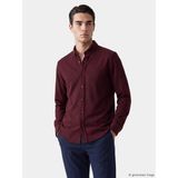 Lc Waikiki Yeni Sezon Regular Fit Armürlü Erkek Gömlek - XL - Bordo