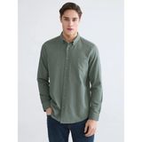 Lc Waikiki Yeni Sezon Regular Fit Armürlü Erkek Gömlek - XL - Yeşil