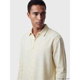 Lc Waikiki Yeni Sezon Regular Fit Çizgili Dokulu Erkek Gömlek - 2XL - Ekru