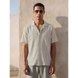 Lc Waikiki Yeni Sezon Regular Fit Çizgili Erkek Dokulu Gömlek - 2XL - Gri Çizgili