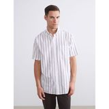 Lc Waikiki Yeni Sezon Regular Fit Çizgili Erkek Gömlek - XS - Kahverengi