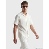 Lc Waikiki Yeni Sezon Regular Fit Çizgili Müslin Erkek Gömlek - XL - Ekru Çizgili