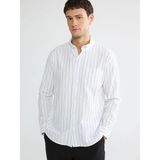 Lc Waikiki Yeni Sezon Regular Fit Çizgili Oxford Erkek Gömlek - 2XL - Beyaz