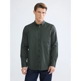 Lc Waikiki Yeni Sezon Regular Fit Desenli Erkek Gömlek - Haki - XL
