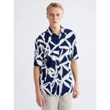 Lc Waikiki Yeni Sezon Regular Fit Desenli Raşel Erkek Gömlek - XL - Lacivert