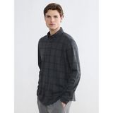 Lc Waikiki Yeni Sezon Regular Fit Ekose Erkek Gömlek - XL - Gri