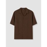 Lc Waikiki Yeni Sezon Regular Fit Erkek Gömlek - 2XL - Taba - Kahverengi