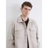 Lc Waikiki Yeni Sezon Regular Fit Erkek Kaşe Gömlek Ceket - Bej - 3XL