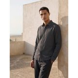 Lc Waikiki Yeni Sezon Regular Fit Erkek Krinkle Gömlek - XL - Antrasit