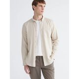 Lc Waikiki Yeni Sezon Regular Fit Gabardin Erkek Gömlek - 2XL - Bej