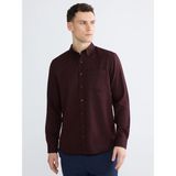 Lc Waikiki Yeni Sezon Regular Fit Gabardin Erkek Gömlek - Bordo