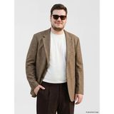 Lc Waikiki Yeni Sezon Regular Fit Keten Karışımlı Erkek Blazer Ceket - 52 - Kahverengi