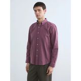 Lc Waikiki Yeni Sezon Regular Fit Keten Karışımlı Erkek Gömlek - 2XL - Mürdüm