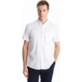 Lc Waikiki Yeni Sezon Regular Fit Keten Karışımlı Erkek Gömlek - Beyaz