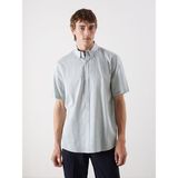 Lc Waikiki Yeni Sezon Regular Fit Keten Karışımlı Erkek Gömlek - Yeşil - XL