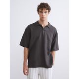 Lc Waikiki Yeni Sezon Regular Fit Kısa Kollu %100 Keten Erkek Gömlek - XL - Kahverengi
