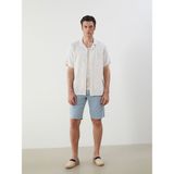 Lc Waikiki Yeni Sezon Regular Fit Kısa Kollu Çizgili Erkek Gömlek - Lacivert - 3XL