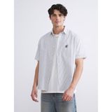 Lc Waikiki Yeni Sezon Regular Fit Kısa Kollu Çizgili Poplin Erkek Gömlek - Siyah