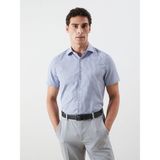 Lc Waikiki Yeni Sezon Regular Fit Kısa Kollu Ekose Poplin Erkek Gömlek - Mavi