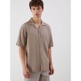 Lc Waikiki Yeni Sezon Regular Fit Kısa Kollu Erkek Gömlek - Bej