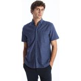 Lc Waikiki Yeni Sezon Regular Fit Kısa Kollu Erkek Gömlek - Indigo