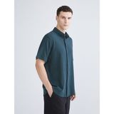 Lc Waikiki Yeni Sezon Regular Fit Kısa Kollu Erkek Gömlek - Petrol