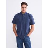 Lc Waikiki Yeni Sezon Regular Fit Kısa Kollu Erkek Gömlek - XS - İndigo