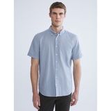 Lc Waikiki Yeni Sezon Regular Fit Kısa Kollu Erkek Gömlek - XS - Mavi