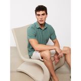 Lc Waikiki Yeni Sezon Regular Fit Kısa Kollu Erkek Gömlek - Yeşil - 2XL