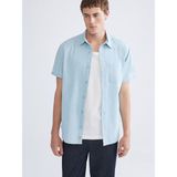 Lc Waikiki Yeni Sezon Regular Fit Kısa Kollu Erkek Jean Gömlek - Indigo - 2XL