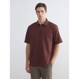 Lc Waikiki Yeni Sezon Regular Fit Kısa Kollu Oxford Erkek Gömlek - Bordo