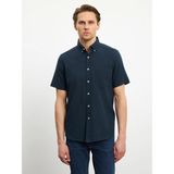 Lc Waikiki Yeni Sezon Regular Fit Poplin Erkek Gömlek - 3XL - Lacivert