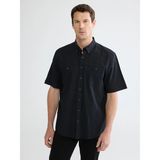 Lc Waikiki Yeni Sezon Regular Fit Poplin Erkek Gömlek - 3XL - Siyah