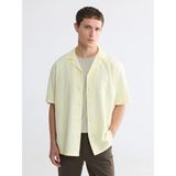 Lc Waikiki Yeni Sezon Regular Fit Resort Yaka Dokulu Erkek Gömlek - 2XL - Açık Sarı