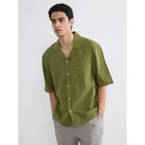 Lc Waikiki Yeni Sezon Regular Fit Resort Yaka Erkek Viskon Gömlek - Haki