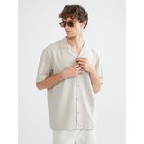 Lc Waikiki Yeni Sezon Regular Fit Resort Yaka Kısa Kollu Erkek Gömlek - 2XL - Bej