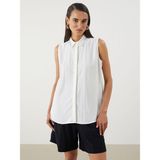 Lc Waikiki Yeni Sezon Regular Fit Taşlı Kadın Gömlek - 38 - Ekru