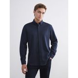 Lc Waikiki Yeni Sezon Regular Fit Uzun Kollu Çizgili Erkek Gömlek - 3XL - Lacivert