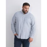 Lc Waikiki Yeni Sezon Regular Fit Uzun Kollu Çizgili Erkek Gömlek - Lacivert