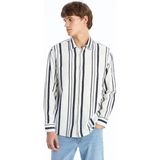 Lc Waikiki Yeni Sezon Regular Fit Uzun Kollu Cizgili Erkek Gomlek - S51857Z8 - Lacivert - XL
