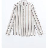 Lc Waikiki Yeni Sezon Regular Fit Uzun Kollu Cizgili Erkek Gomlek - S55713Z8 - Bej - XL
