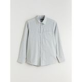 Lc Waikiki Yeni Sezon Regular Fit Uzun Kollu Çizgili Poplin Erkek Gömlek - Yeşil