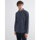 Lc Waikiki Yeni Sezon Regular Fit Uzun Kollu Ekose Erkek Gömlek - 3XL - Lacivert