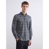 Lc Waikiki Yeni Sezon Regular Fit Uzun Kollu Ekose Erkek Oduncu Gömlek - 2XL - Gri